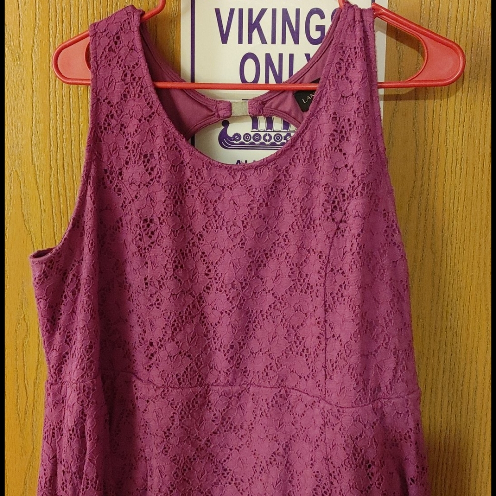 💋 LB Purple Lace Tank Dress 20
